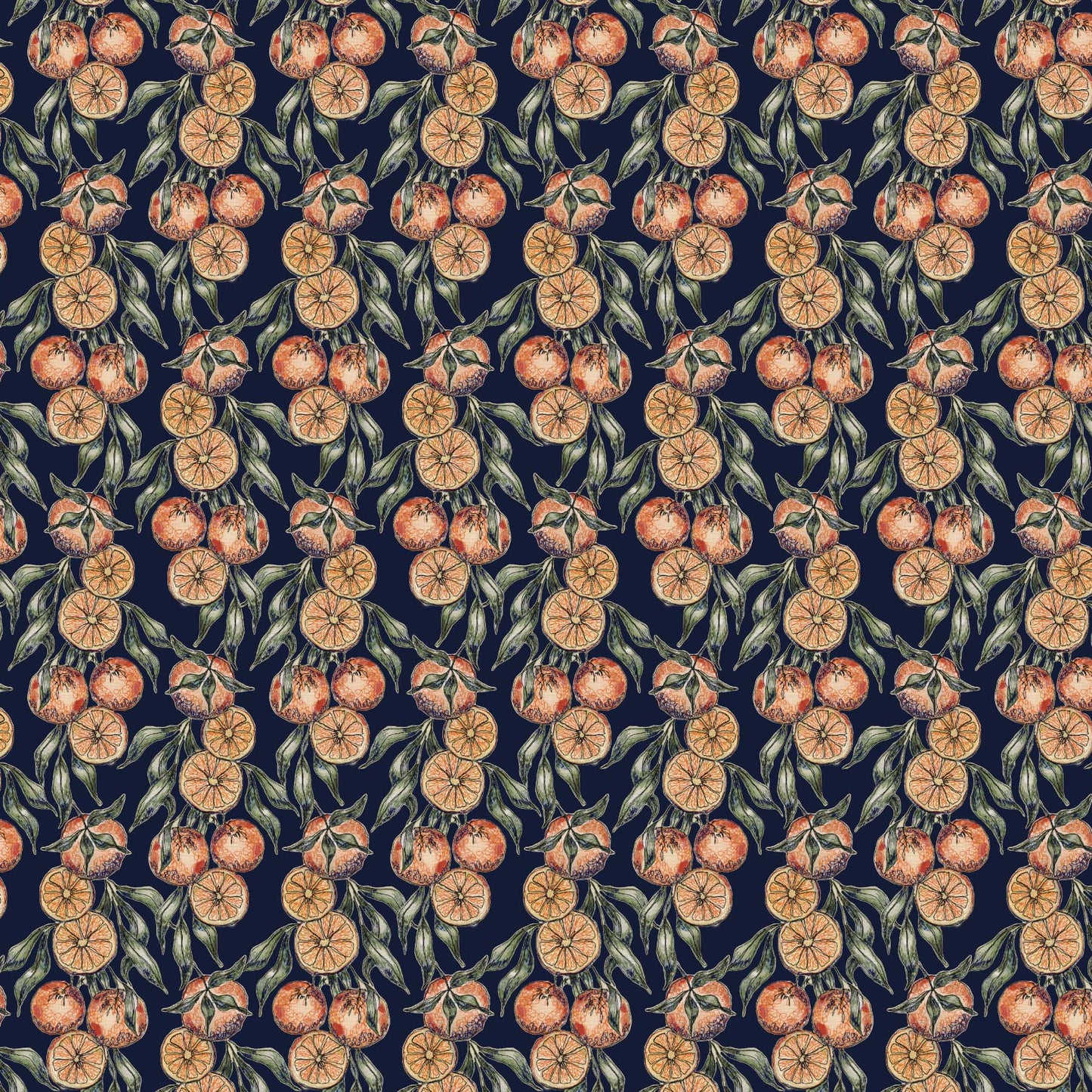 Winter Orange Velvet Fabric By The Metre