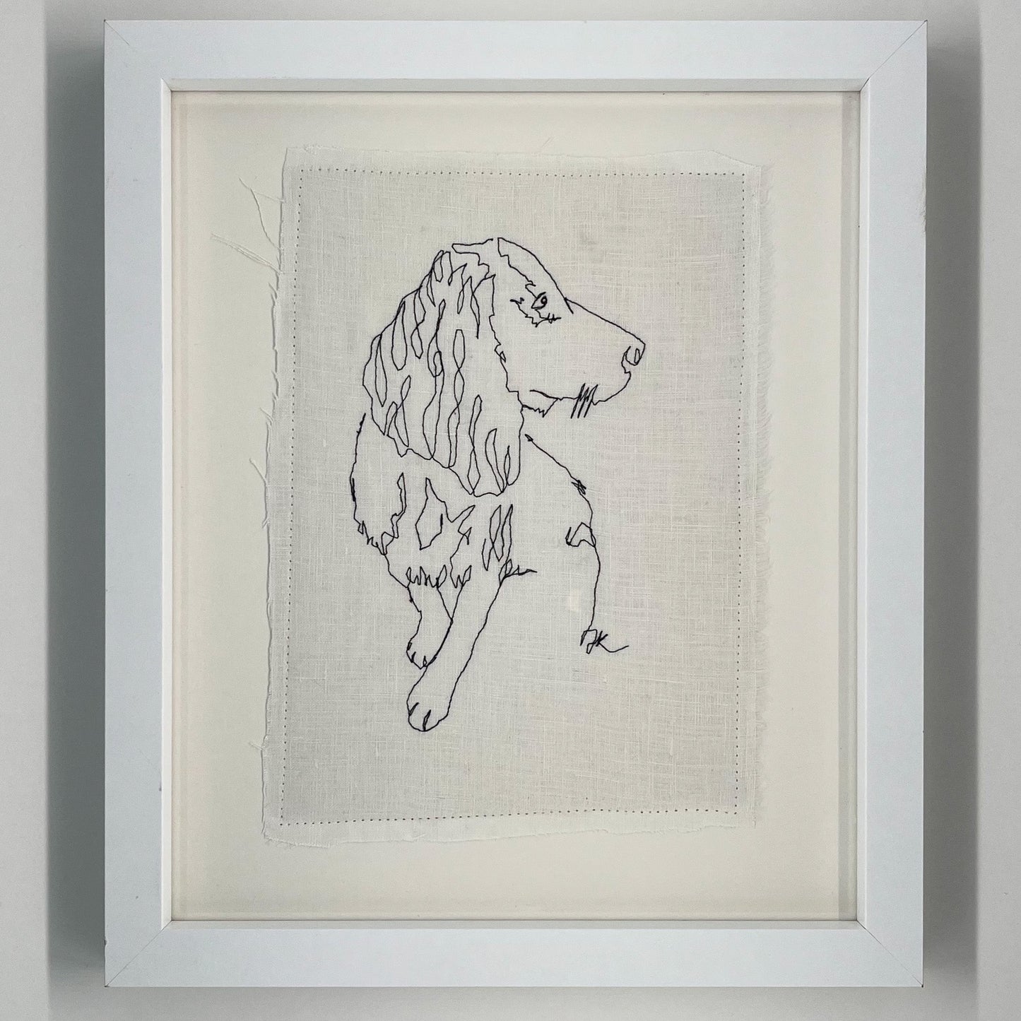 Simple Stitch Springer Spaniel Sampler Original Artwork