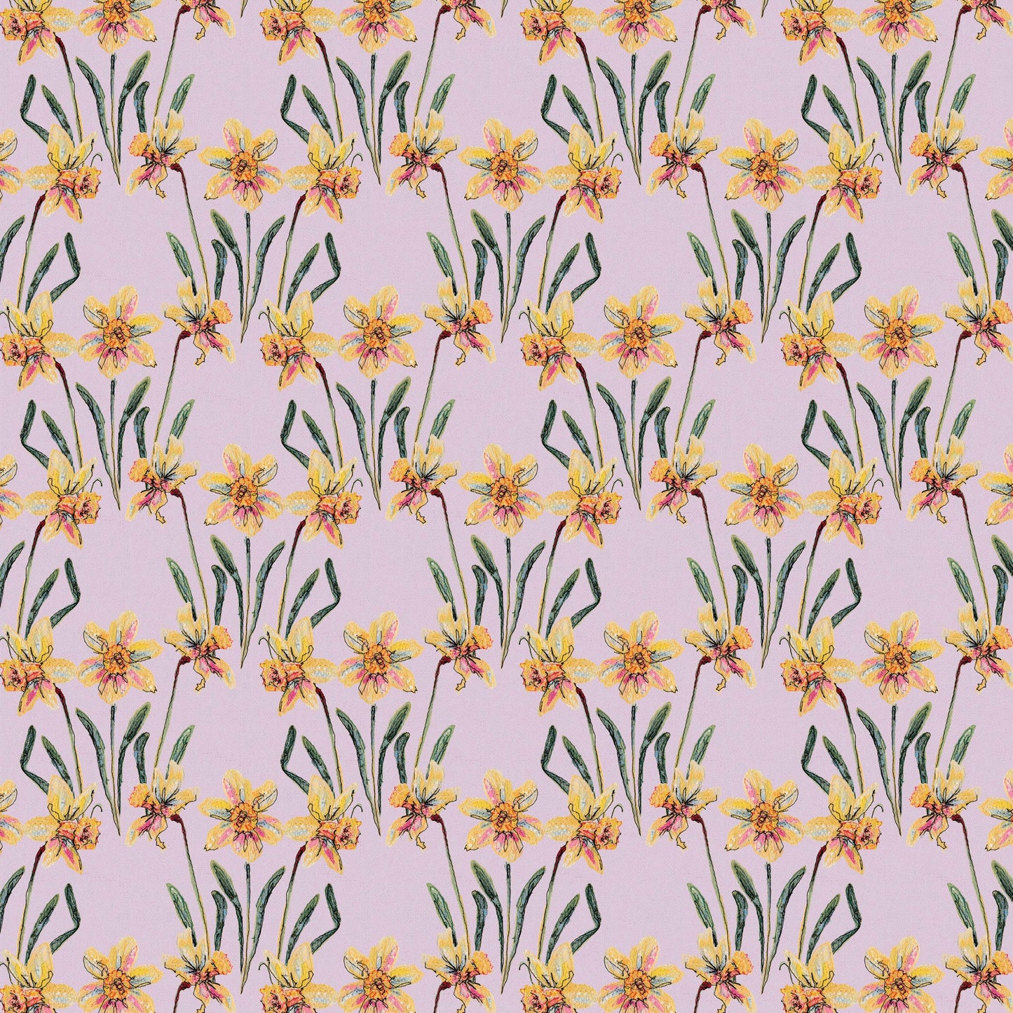 Lilac Daffodil Wrapping Paper