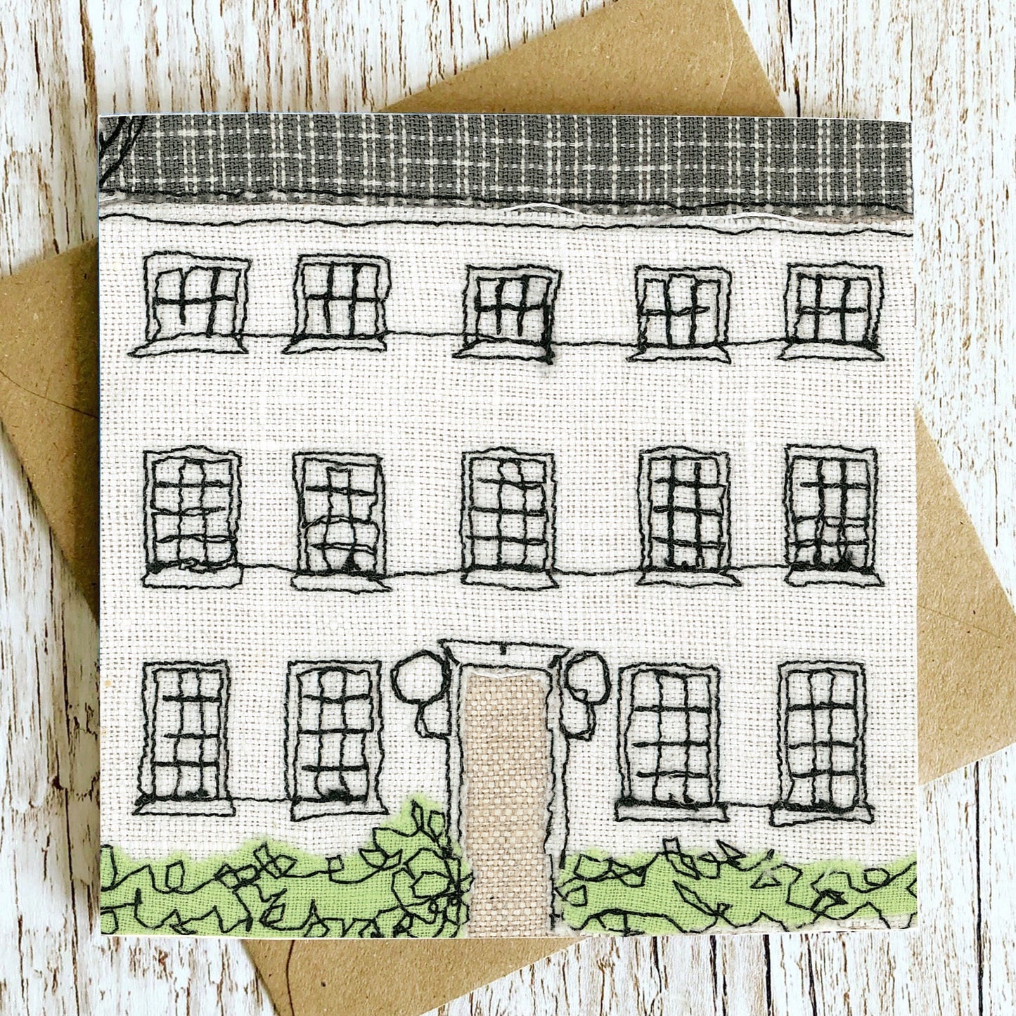 The Old Vicarage Embroidery Art Card