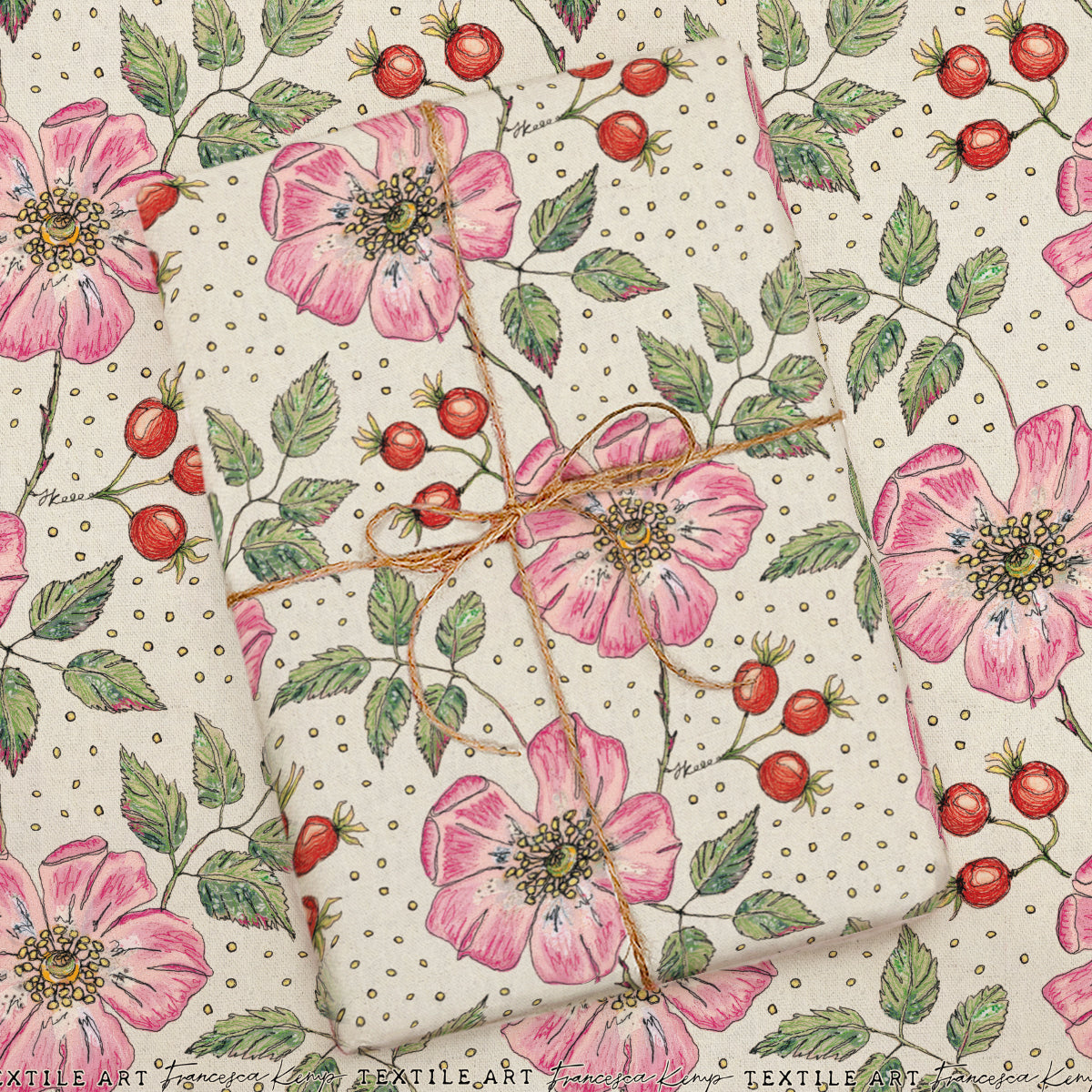 Wild Rose Wrapping Paper