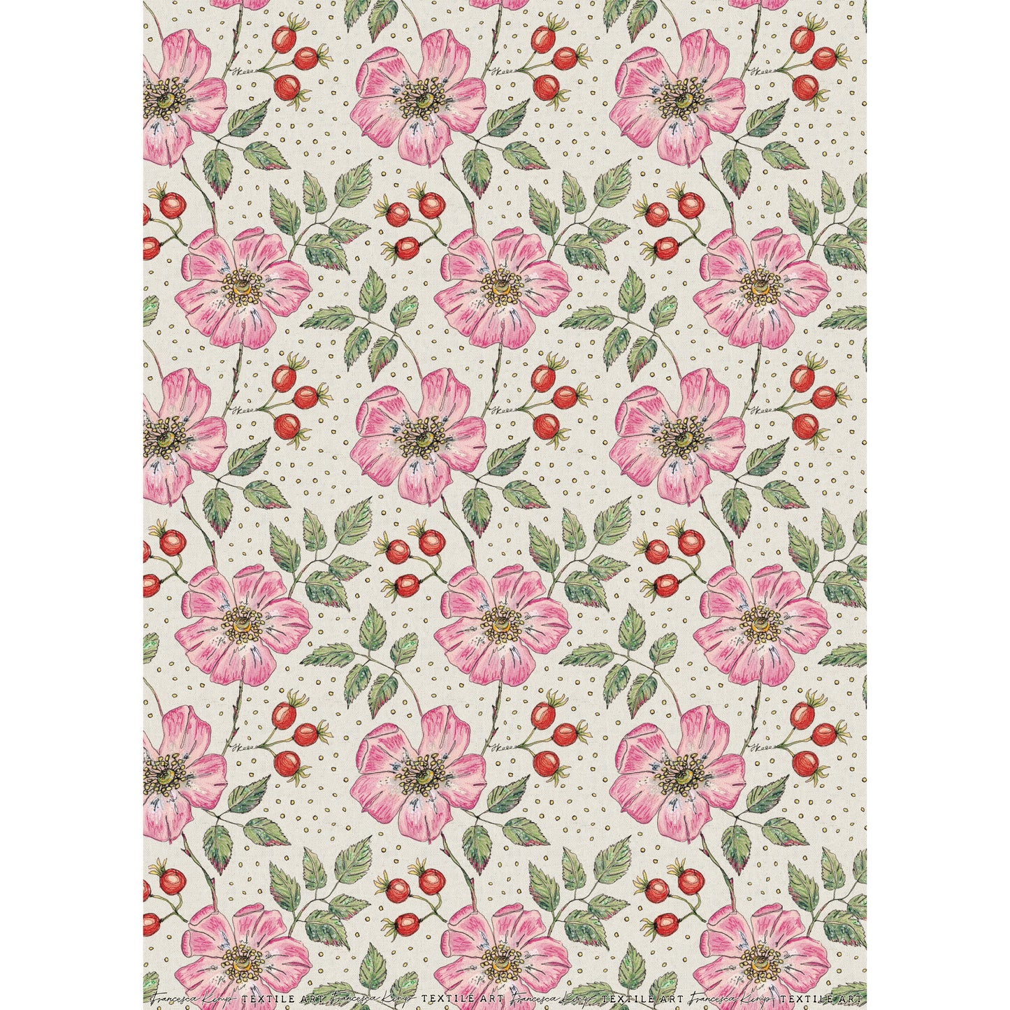 Wild Rose Wrapping Paper