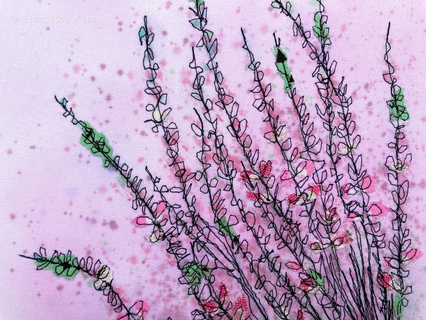 Wild Heather Original Embroidery Artwork