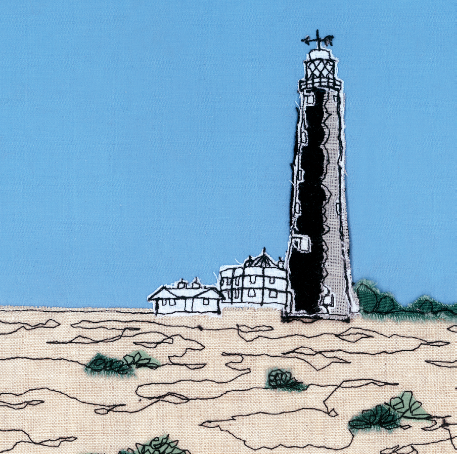 The Old Lighthouse Embroidery Art Card