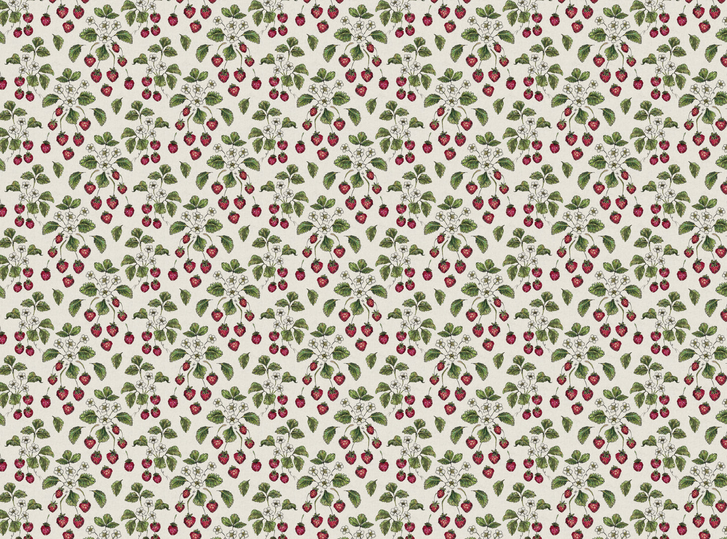 Wild Strawberry Linen Fabric By The Metre