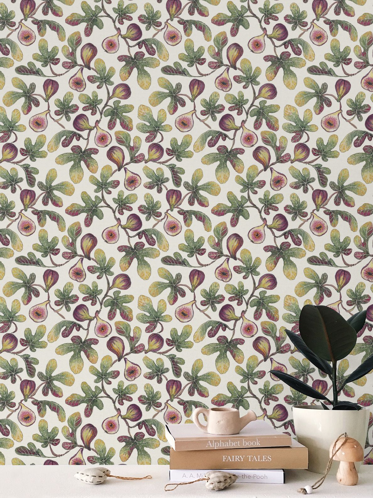 Fig Embroidery Art Wallpaper