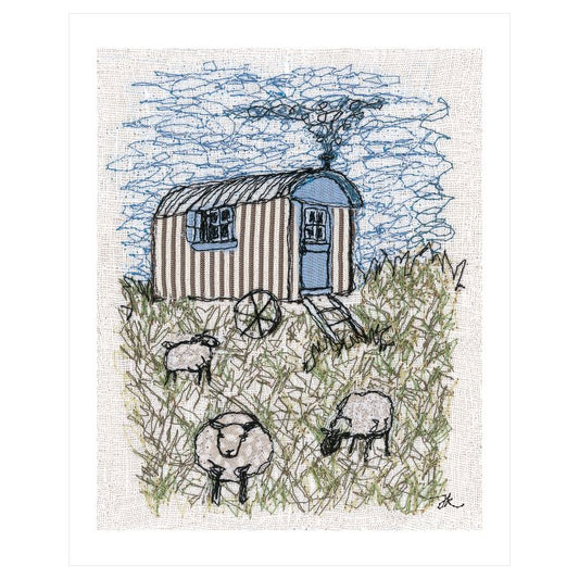 Shepherds Hut Art Print