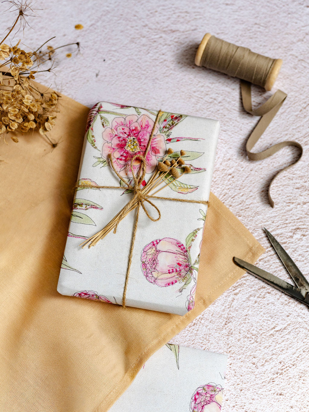 Peony Garden Wrapping Paper