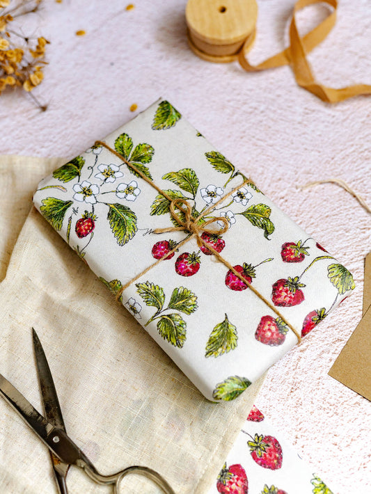 Wild Strawberry Wrapping Paper