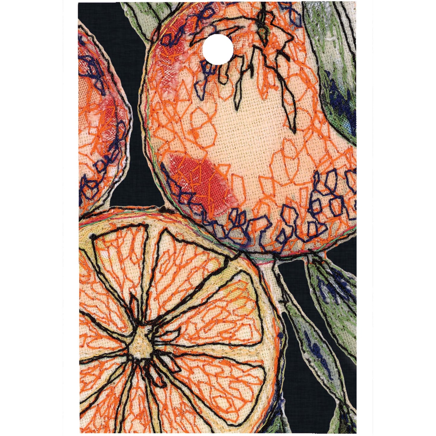 Winter Orange Midnight Wrapping Paper