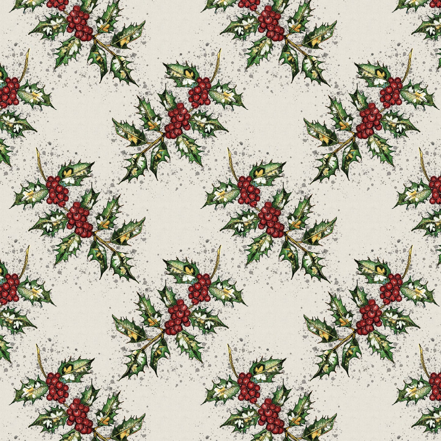 Holly Wrapping Paper