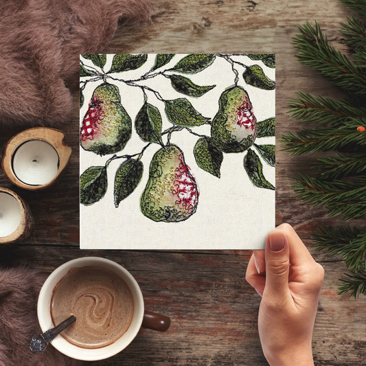 Pear Art Card