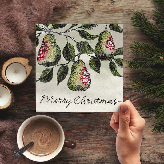 Pear Christmas Card