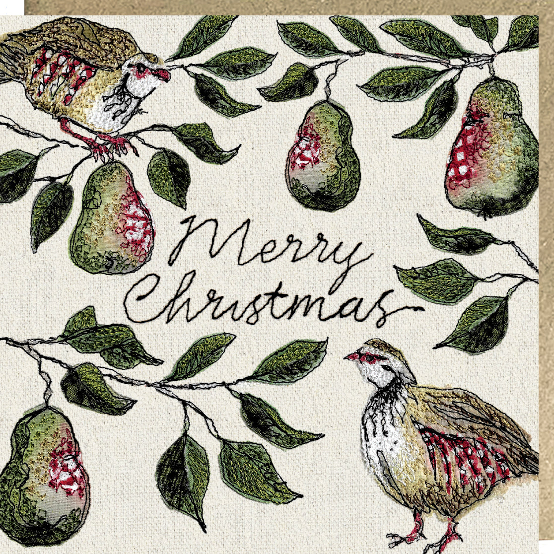 Partridge in a Pear Tree Christmas Card