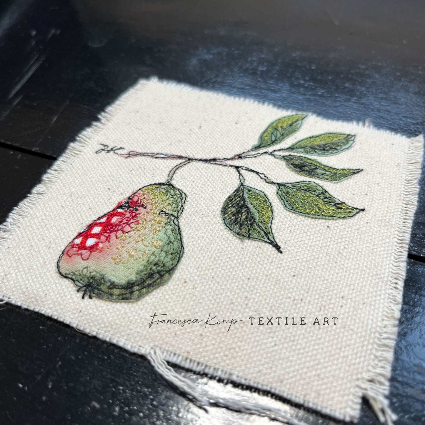 Winter Pear Miniature Original Artwork