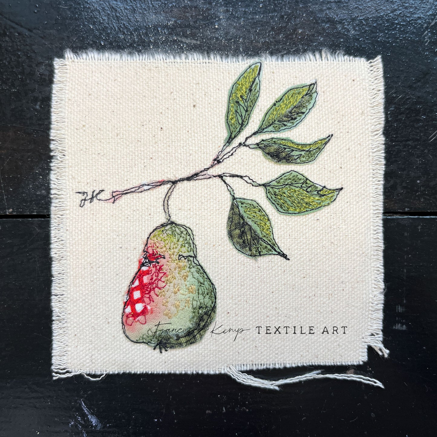 Winter Pear Miniature Original Artwork