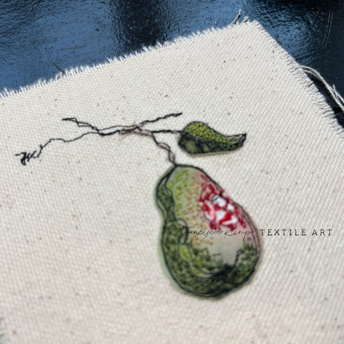 Solo Pear Miniature Original Artwork