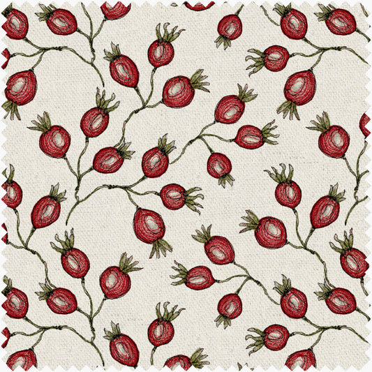 Rose Hip Linen Fabric By The Metre