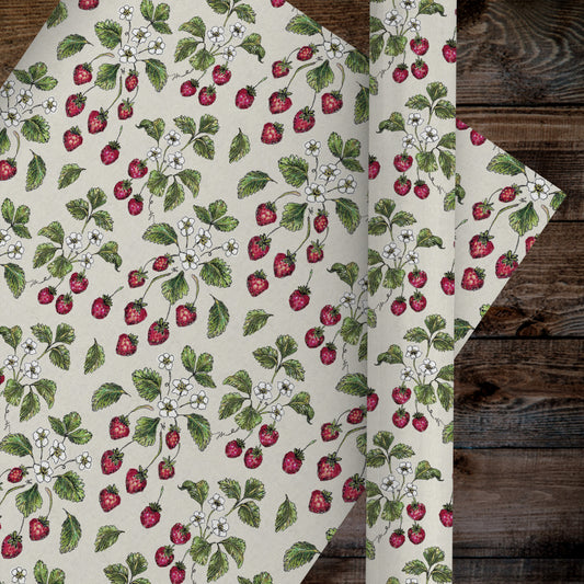 Wild Strawberry Wrapping Paper