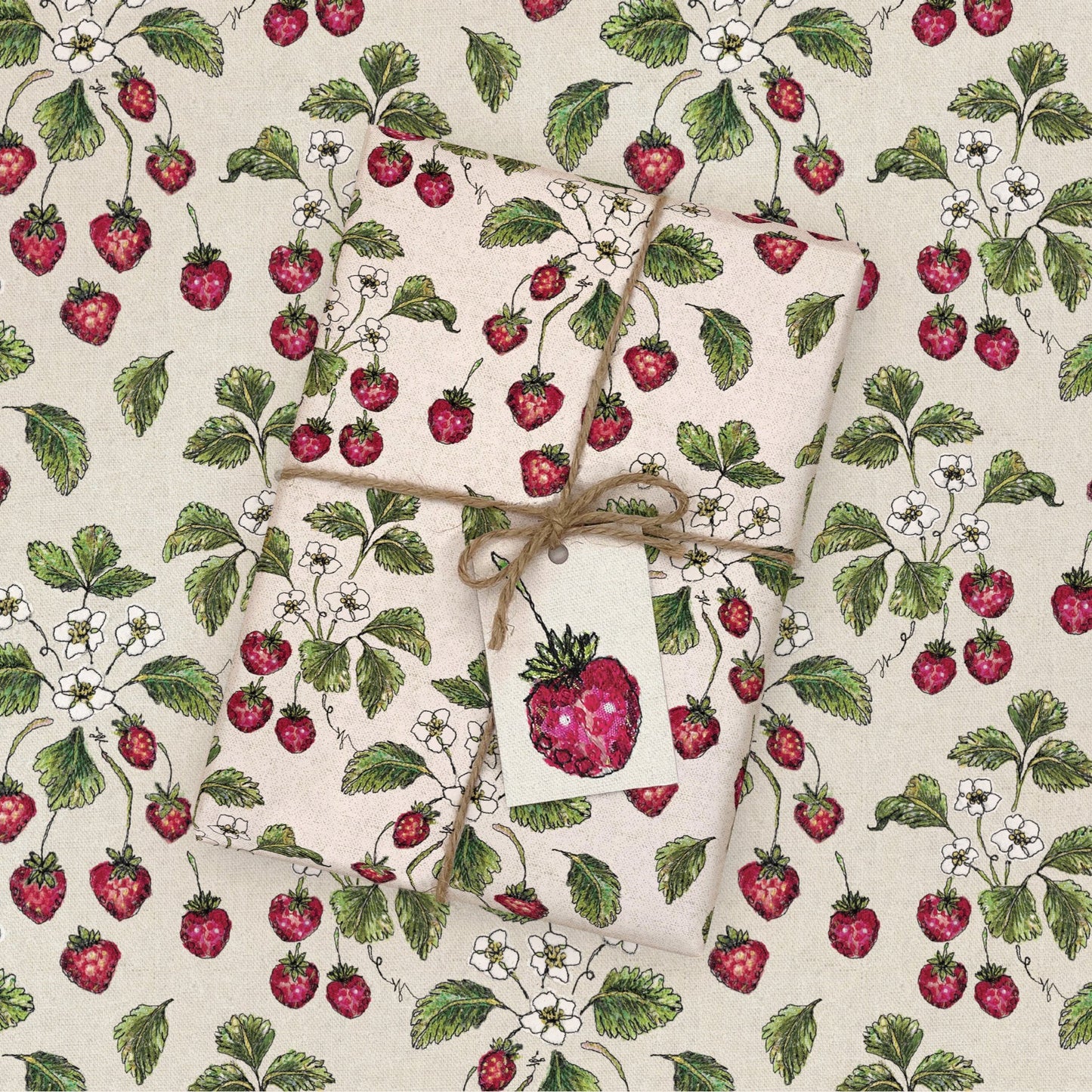 Wild Strawberry Wrapping Paper