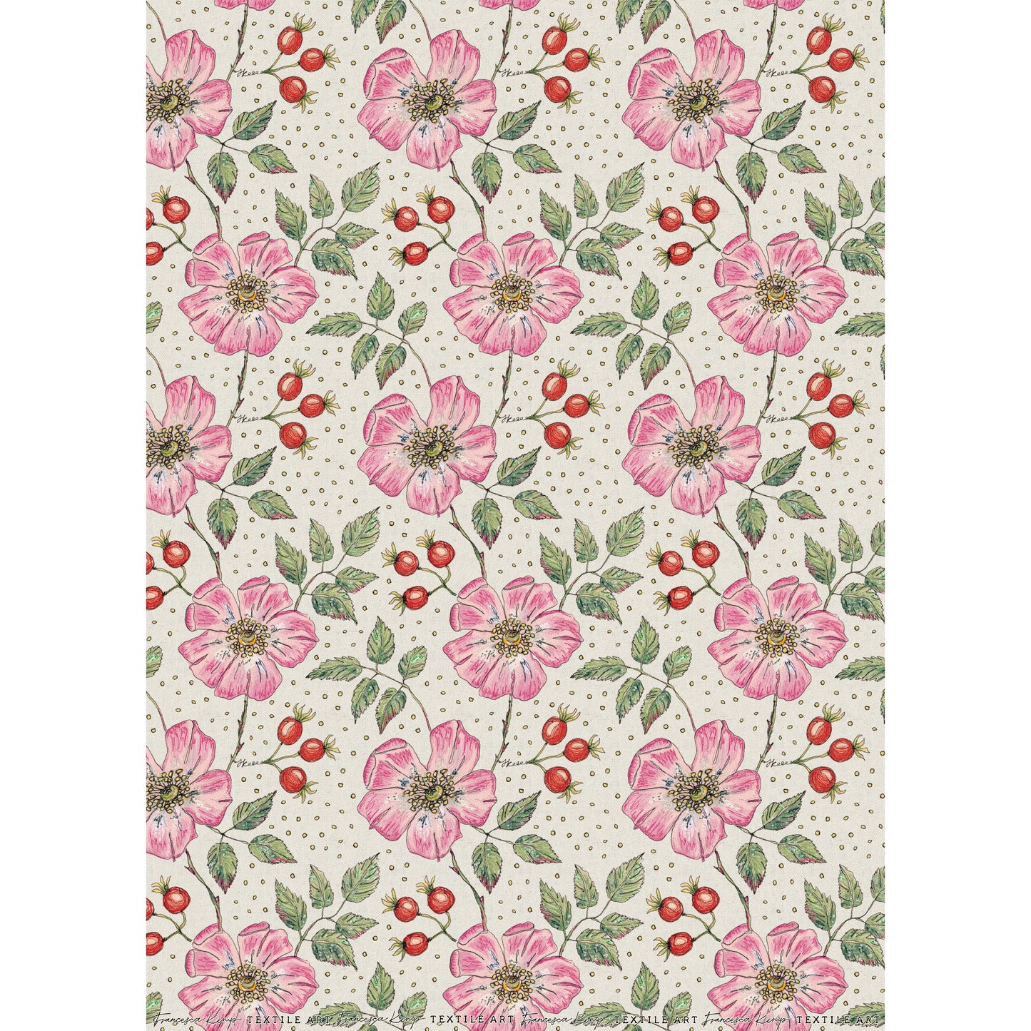 Wild Rose Wrapping Paper