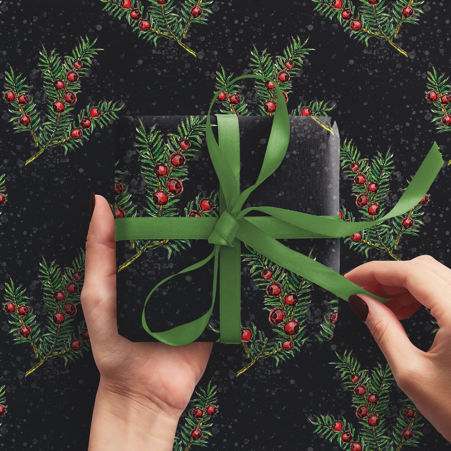 Yew Midnight Wrapping Paper
