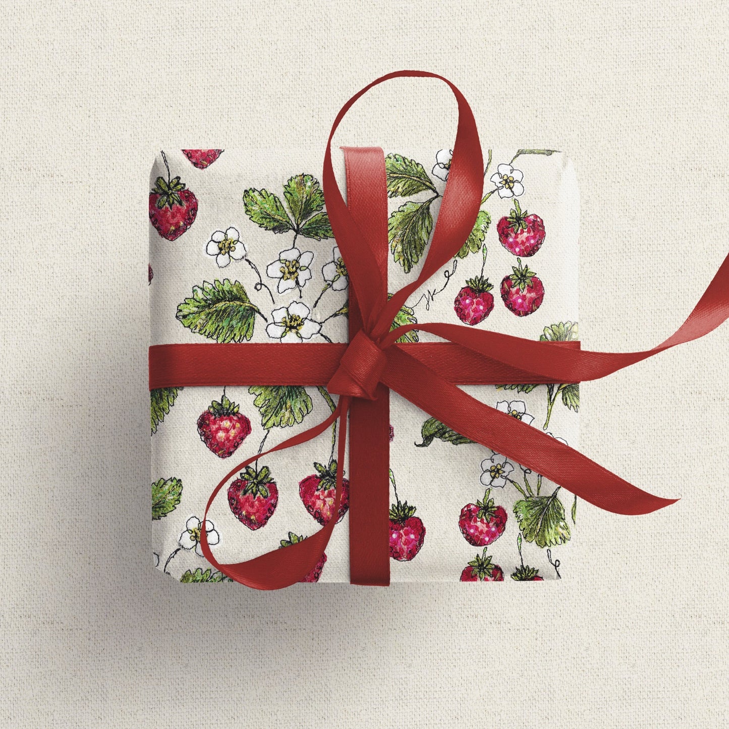 Wild Strawberry Wrapping Paper