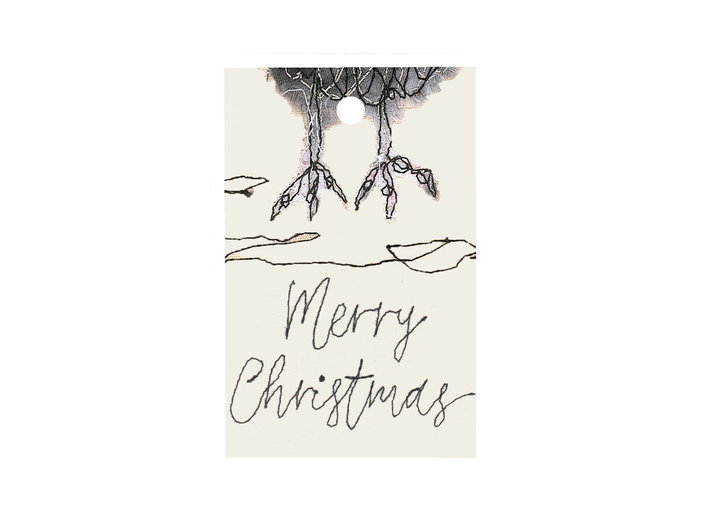 Birdy Feet Christmas Tags (x5)