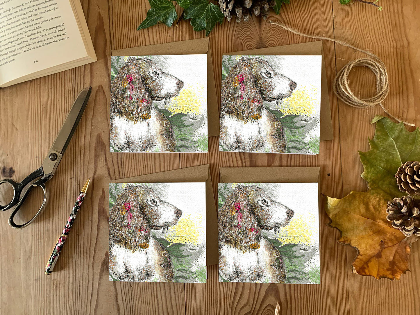 The Duchess Spaniel Cards (Pack of 4)