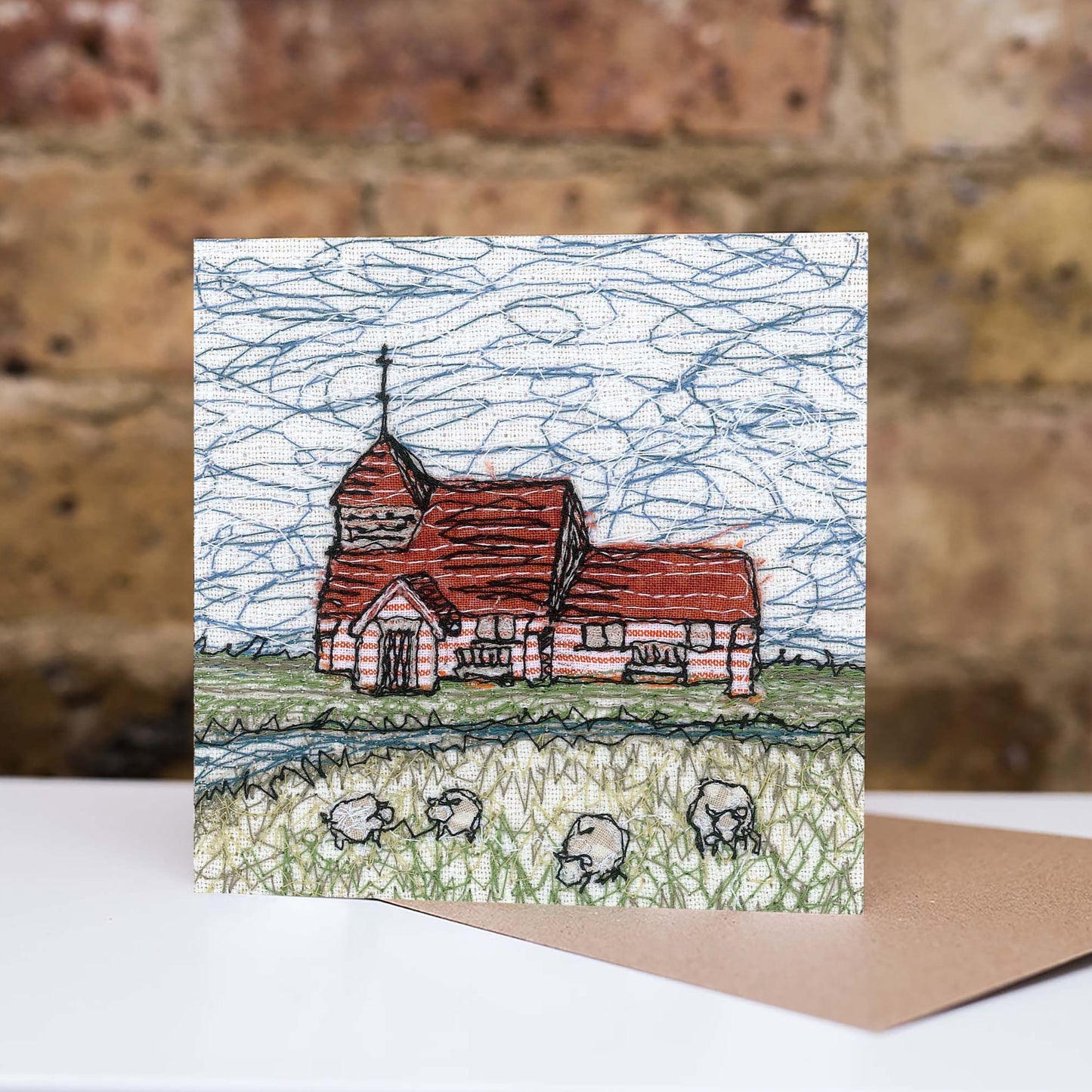 Fairfield Church Embroidery Art Card