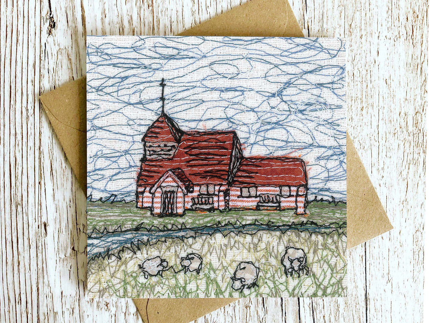 Fairfield Church Embroidery Art Card