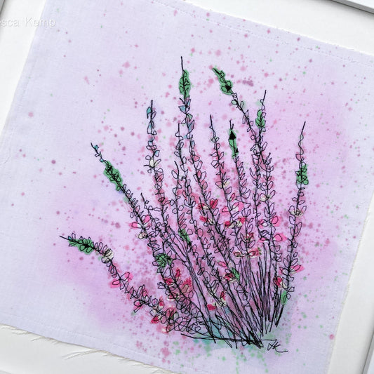 Wild Heather Original Embroidery Artwork