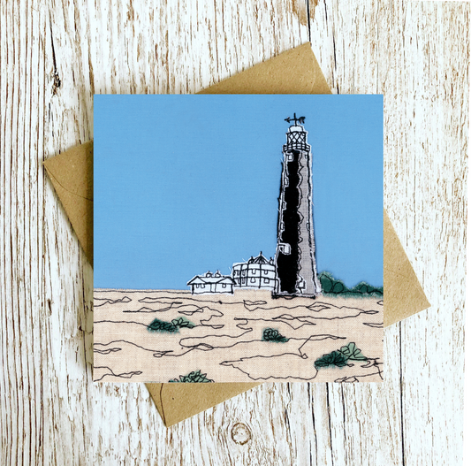 The Old Lighthouse Embroidery Art Card