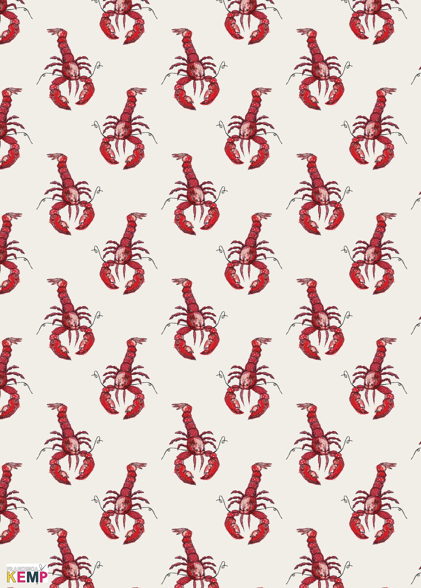 Lobster Love Wrapping Paper