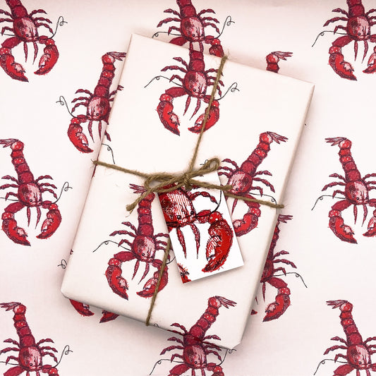 Lobster Love Wrapping Paper