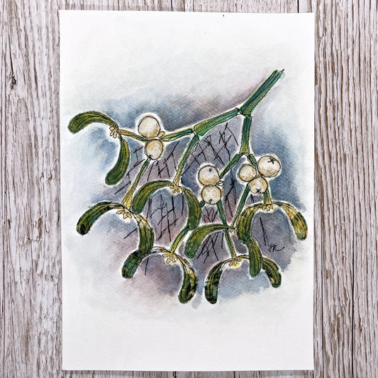 Merry Mistletoe Original Artwork