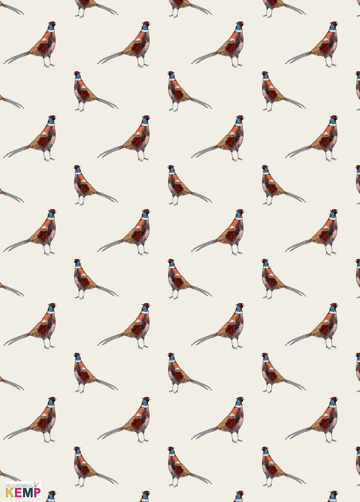 Furtive Field Pheasant Wrapping Paper