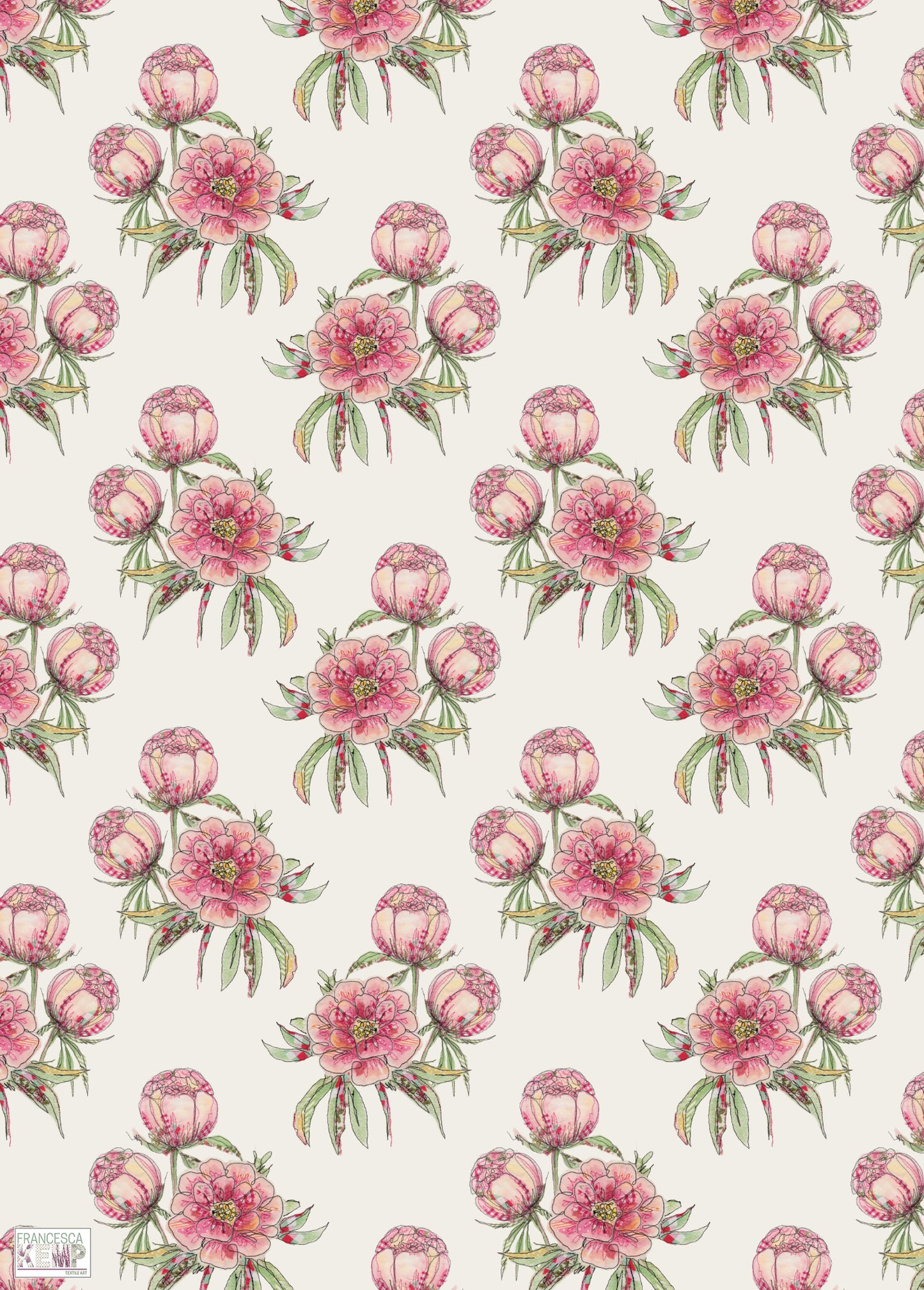 Peony Garden Wrapping Paper