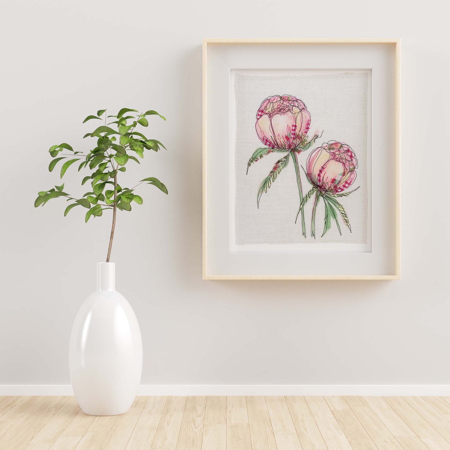 Peony Buds Art Print
