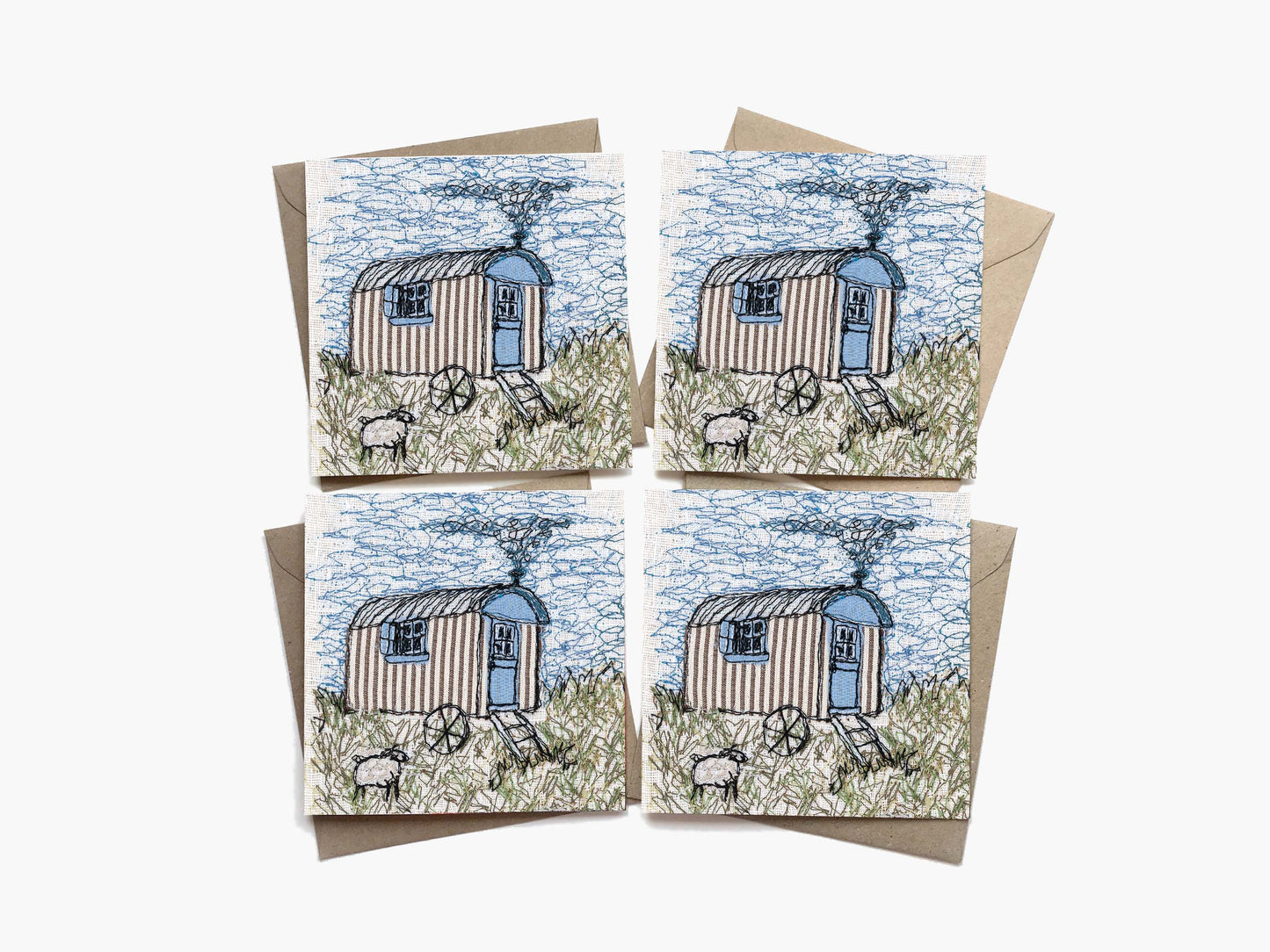 The Shepherd's Hut Cards (Pack of 4)