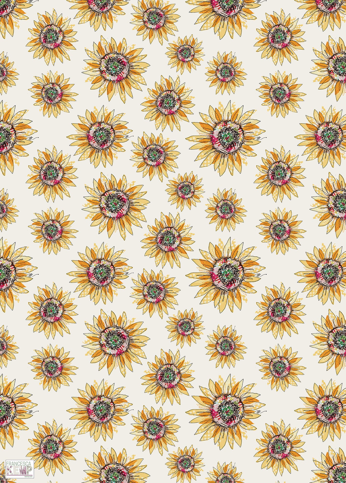 Sunflower Fields Wrapping Paper