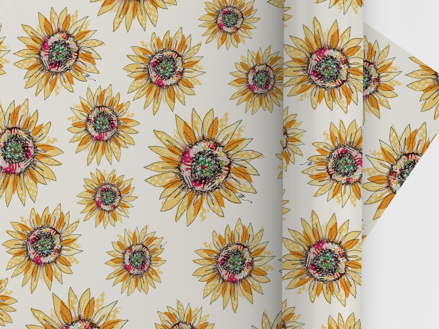 Sunflower Fields Wrapping Paper