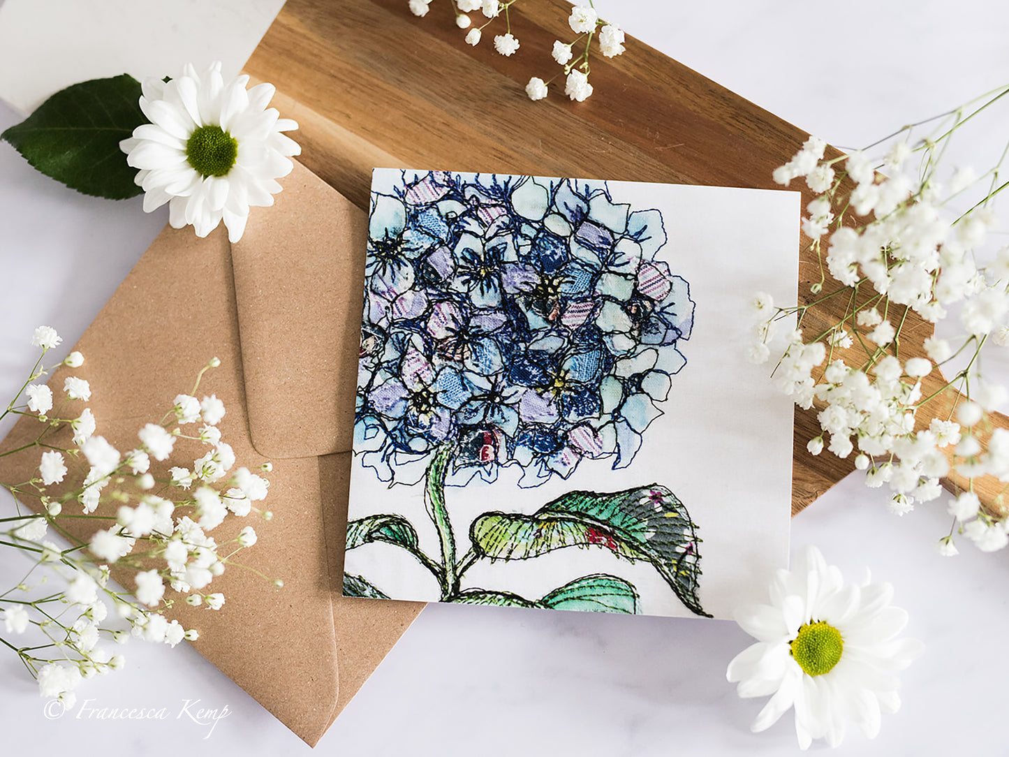 Midsummer Gather Embroidery Art Card